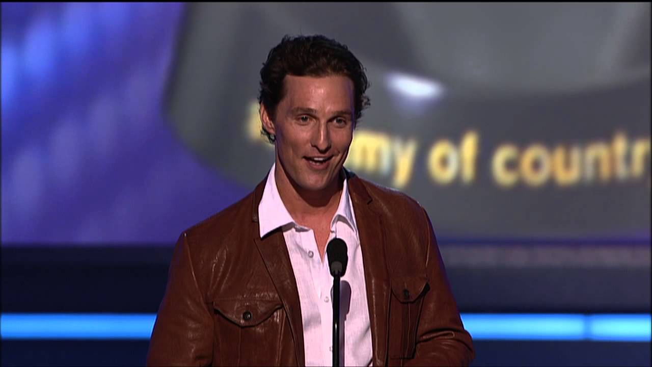 «Boots» Мэттью Макконахи, Кэрри Андервуд и Джорджа Стрейта — ACM Awards