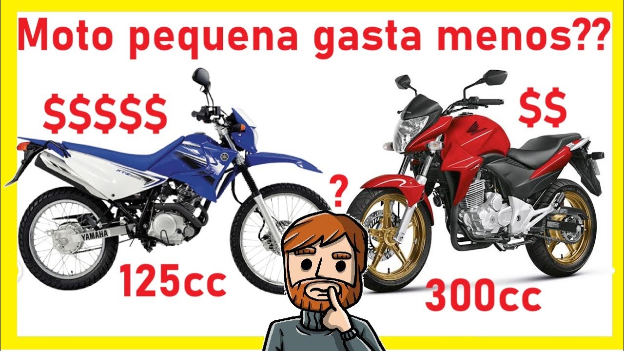 Moto menor gasta menos mesmo??? As vezes gasta mais!!!