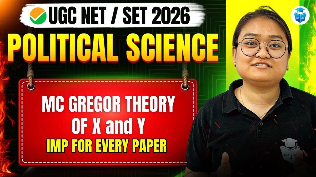 UGC NET Political Science 2026 | Mc Gregor Theory Of X And Y | UGC NET June 2026 JRFAdda