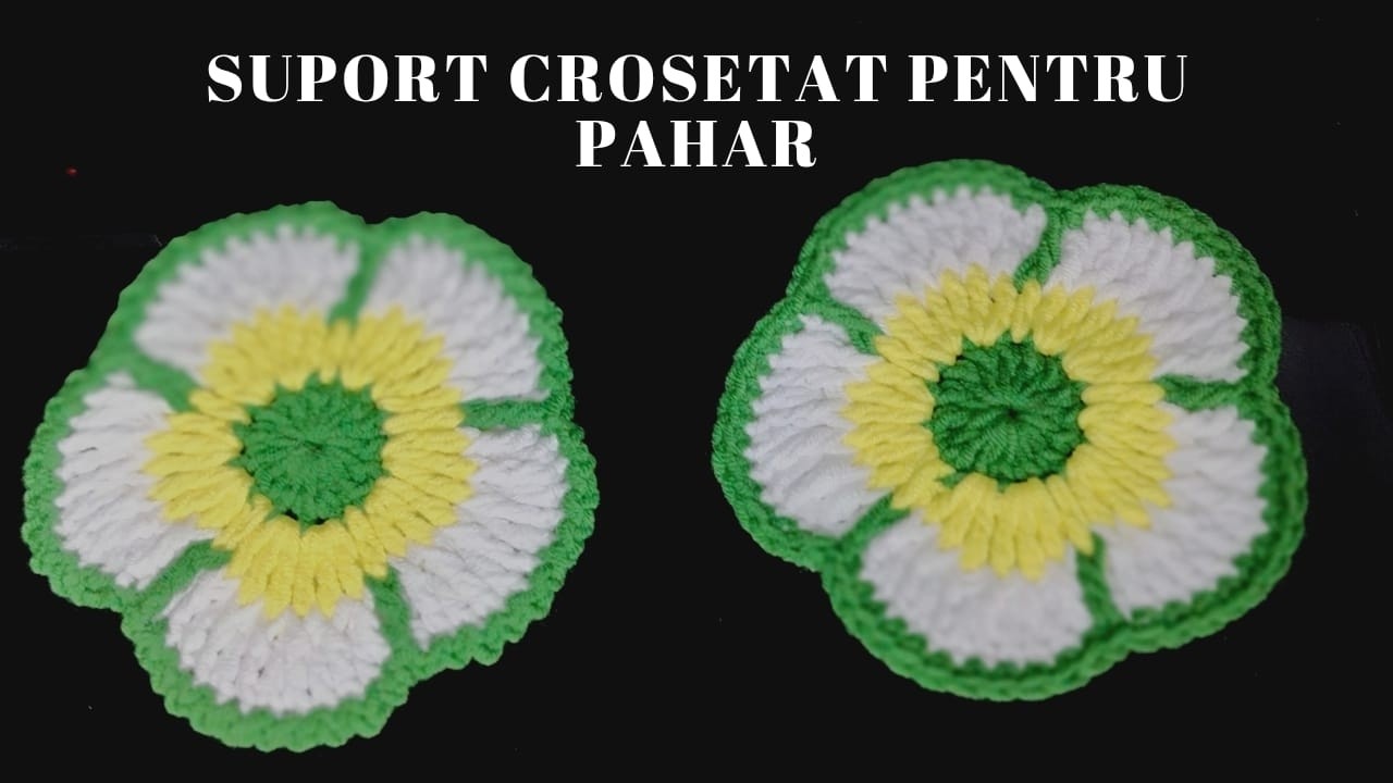 Suport crosetat pentru pahar sau ceasca  Model 3