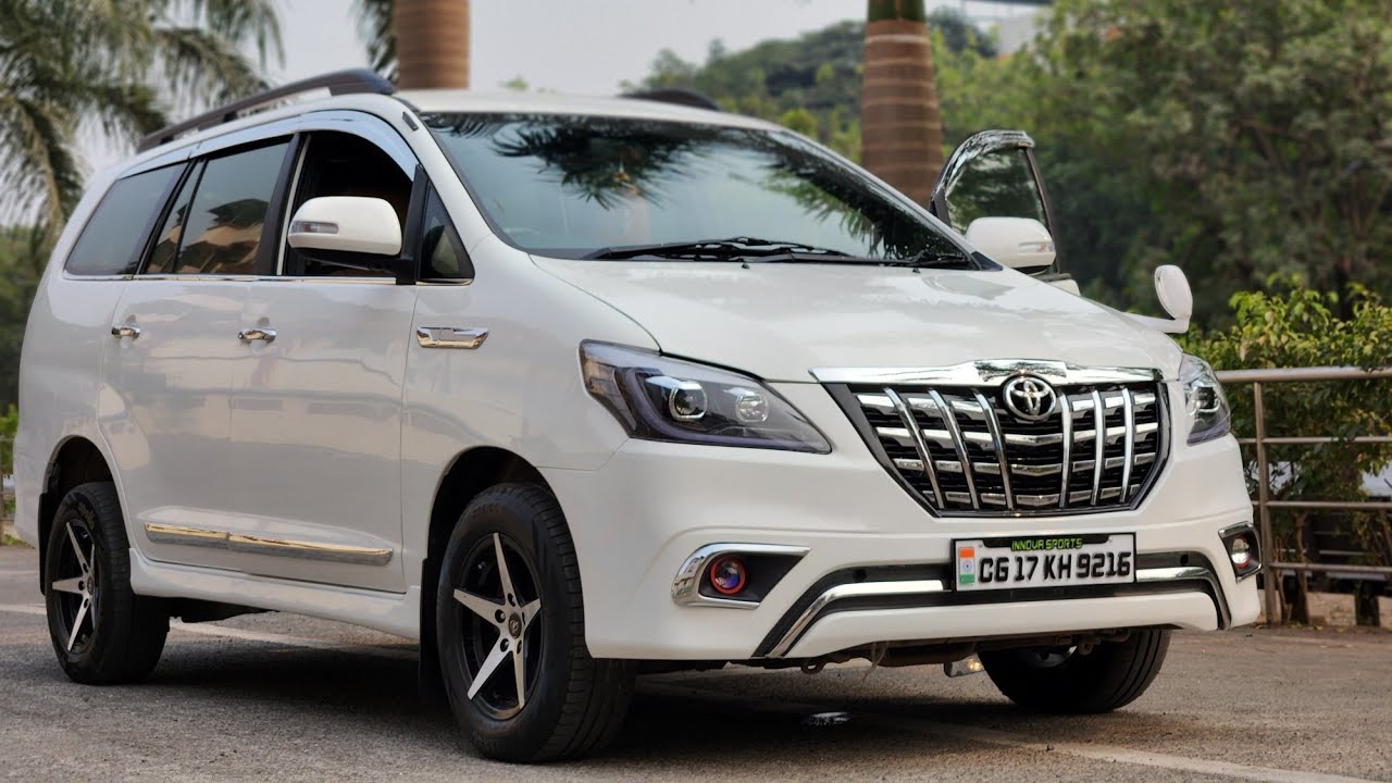 INNOVA TYPE 4 MODIFIED WITH MASERATI STYLE GRILL & ALMOND LOUNGE INTERIOR...!!!