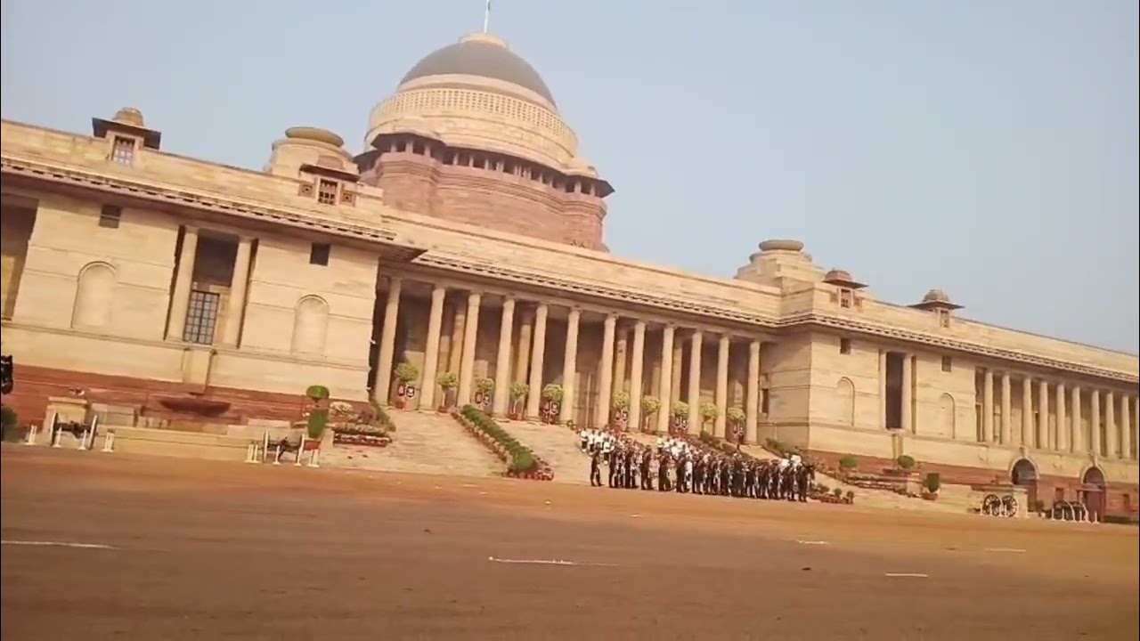 The Change of Guard ceremony at RASHTRAPATI BHAVAN 
