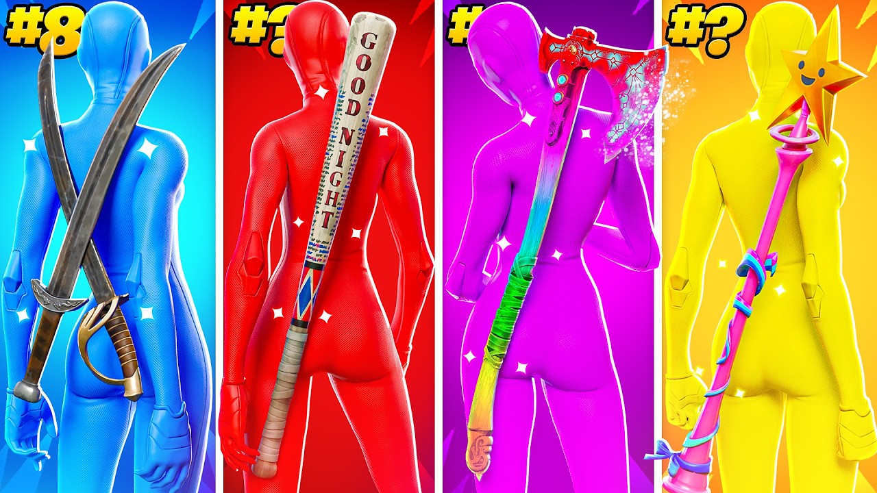 34 *TRYHARD* Pickaxes In Fortnite.. (BUY THESE)