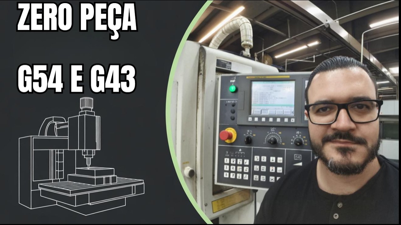 G43 e G54 na máquina Hardinge , Comando FANUC #cnc #fanuc