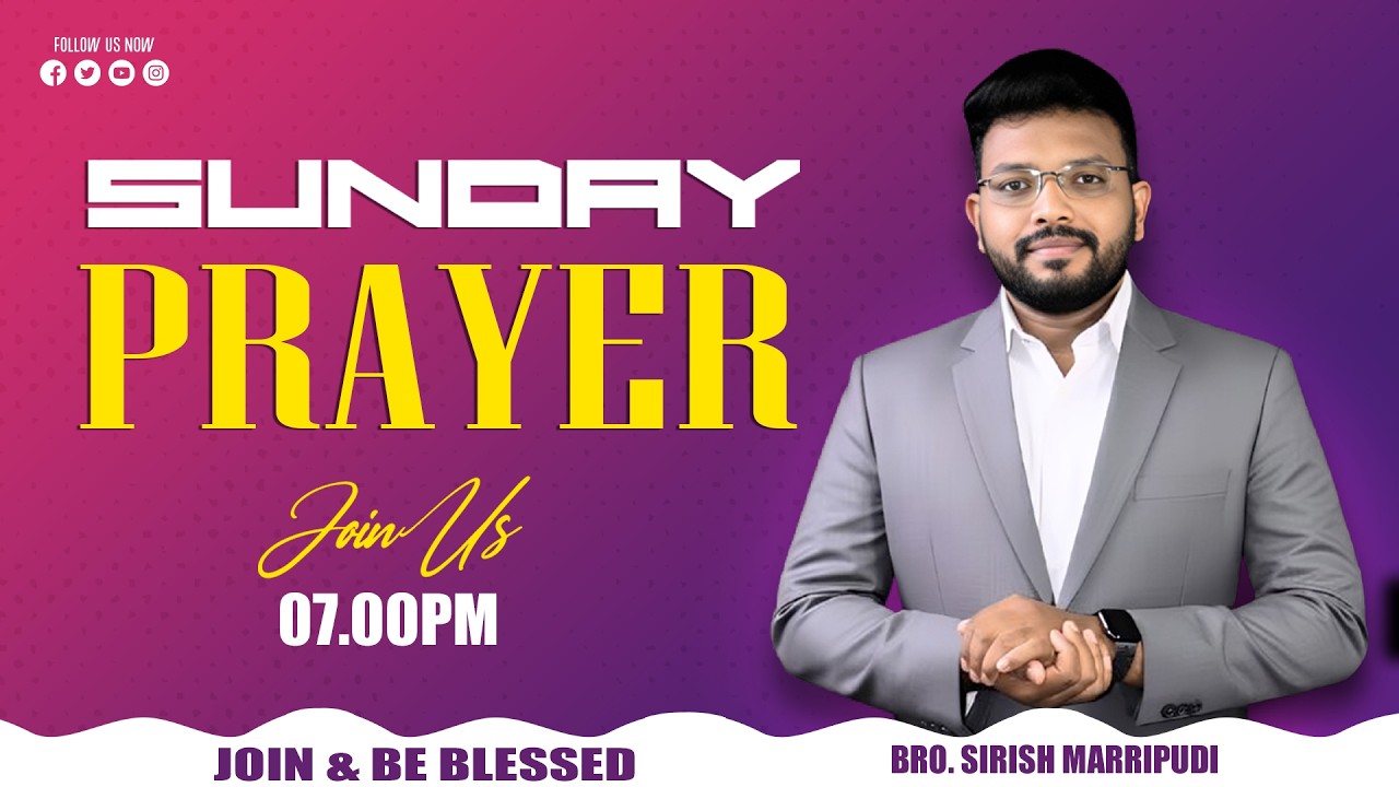 Sunday Live Service | Powerful Word of God | 8th March 2026 | Bro. Sirish Marripudi | VIJAYAWADA