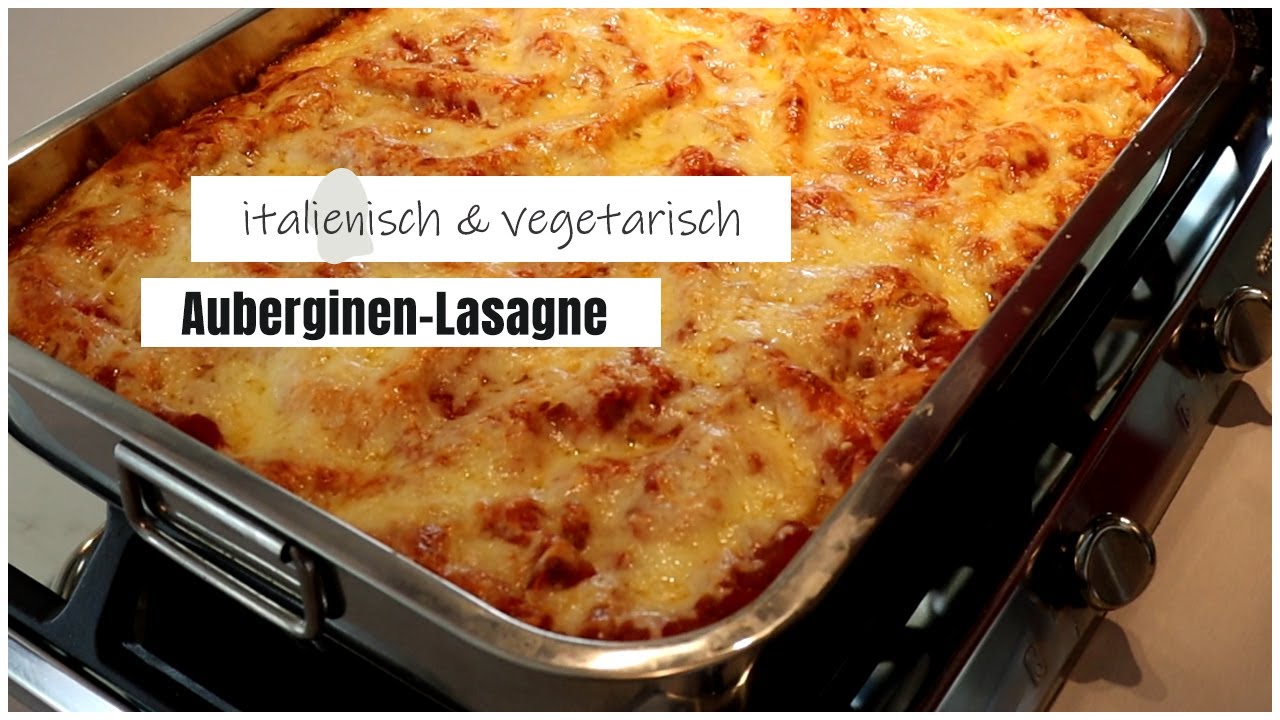 Vegetarische italienische Auberginen-Lasagne