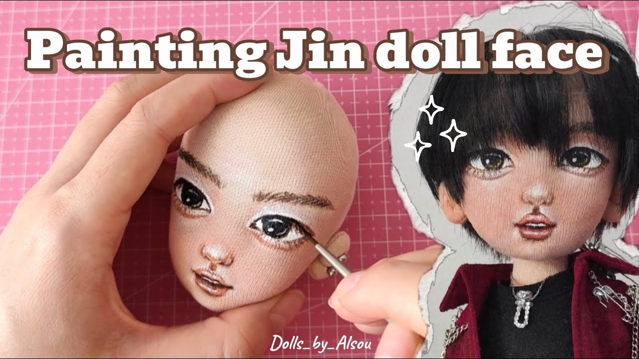 Jin Doll Face Up Process | Custom BTS Doll