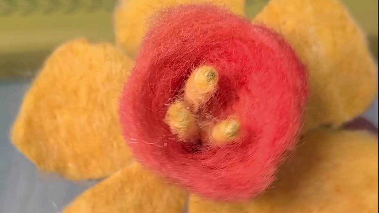 Needle felt Daffodil Tutorial
