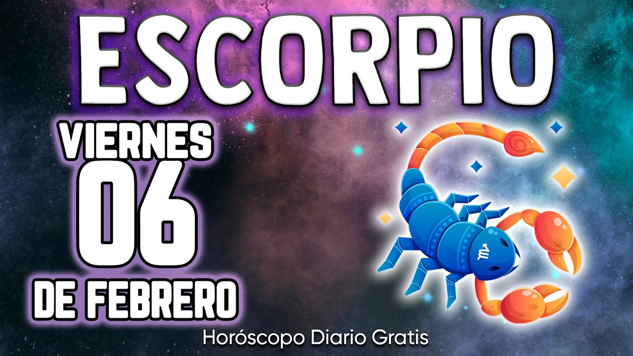🤑HUELE A DINERO❗ VEO MUCHOS BILLETES💵 escorpio ♏ Horóscopo diario 6 DE FEBRERO 2026 🔮 horóscopo #new