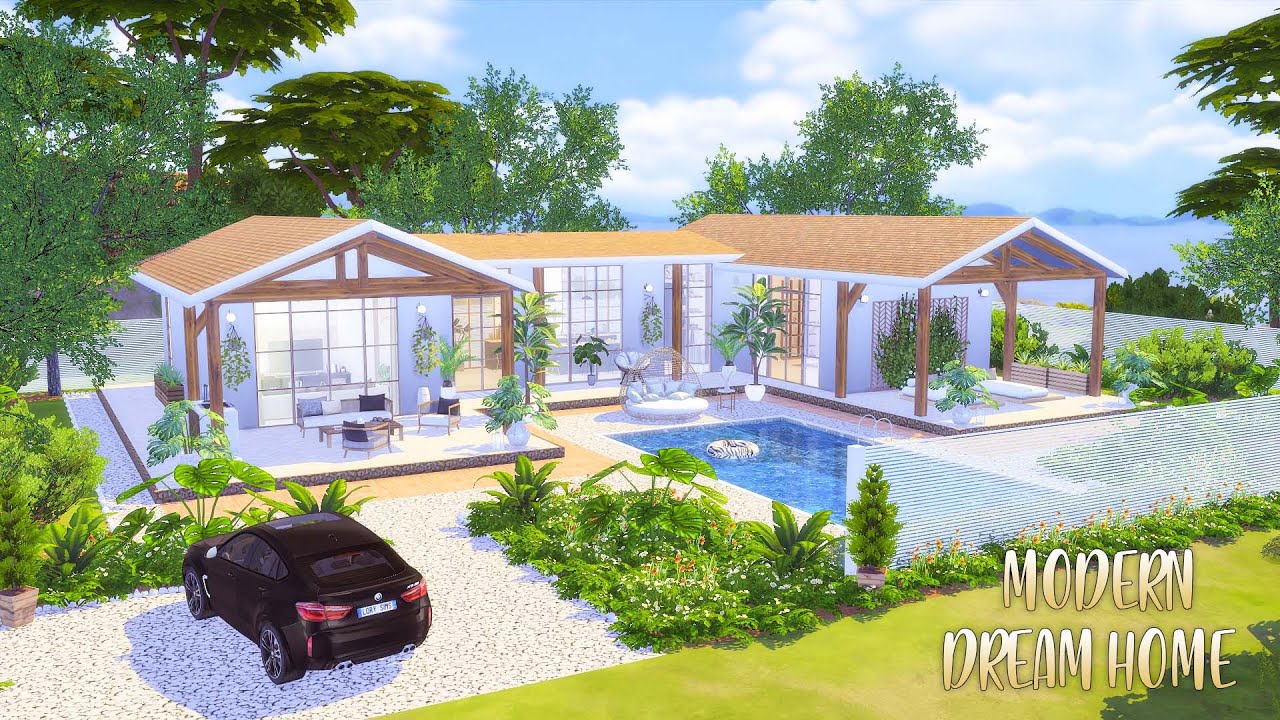 Modern Dream Home | The Sims 4 | Stop Motion | Sims 4 Video | + CC List