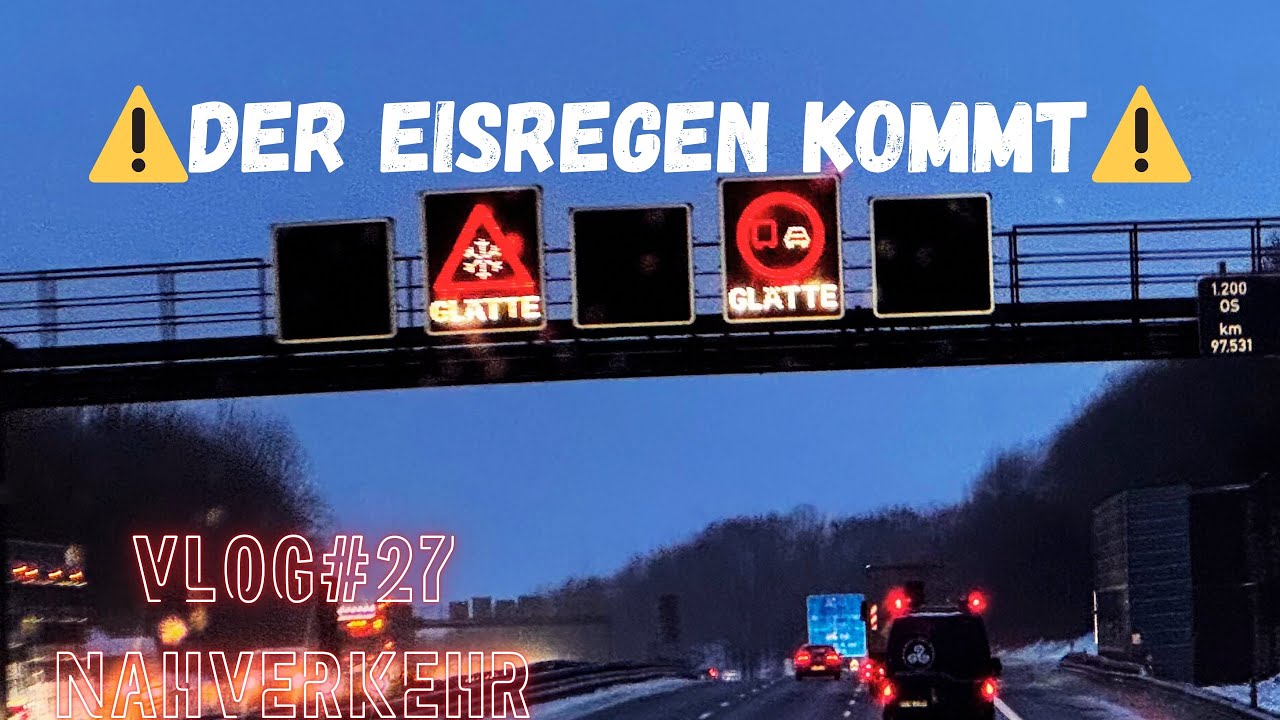 ⚠️🧊 Eisregen auf der Strecke – brenzlige LKW-Fahrt | Vlog 27