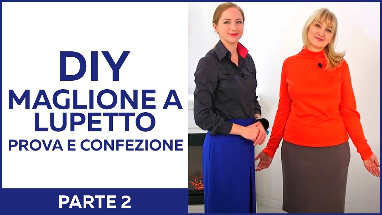 Maglione a lupetto.  Prima prova, modifiche e confezione. Parte 2