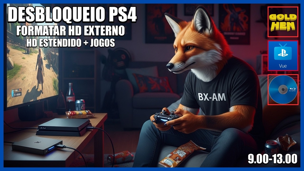 COMO FORMATAR HD EXTERNO EM ESTENDIDO E INSTALAR JOGOS NO PS4 DESBLOQUEADO