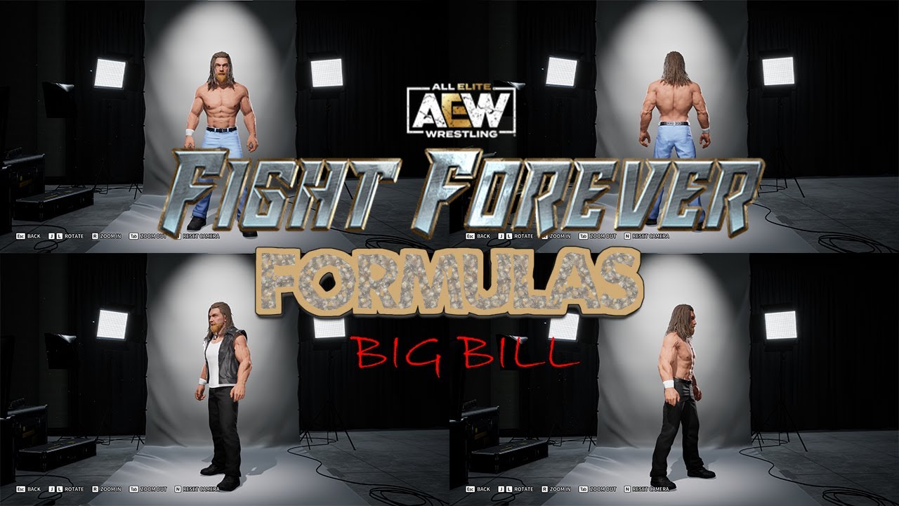 AEW FIGHT FOREVER CAW FORMULAS: HOW TO MAKE BIG BILL IN AEW FIGHT FOREVER!!