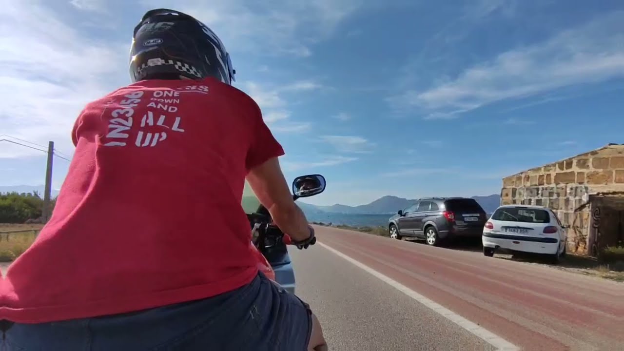 Mallorca en moto CAP.7 ruta por la costa, cena último moicano y concentración coches americanos