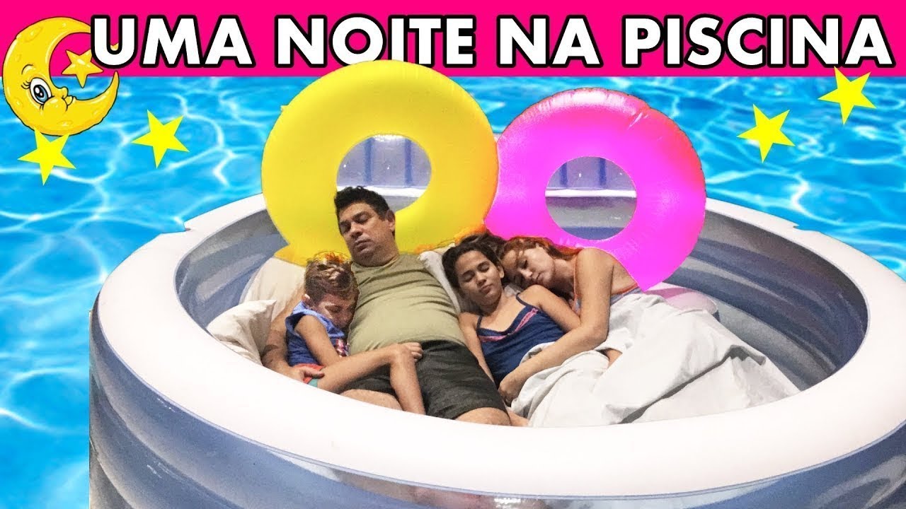 PASSEI UMA NOITE NA PISCINA Inflável de CASA - 100% REAL - Bela Bagunça