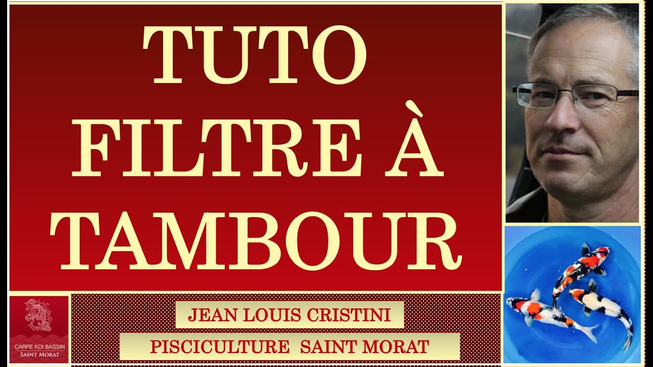 TUTO FILTRE À TAMBOUR POUR BASSIN CARPE KOI,LA REFERENCE