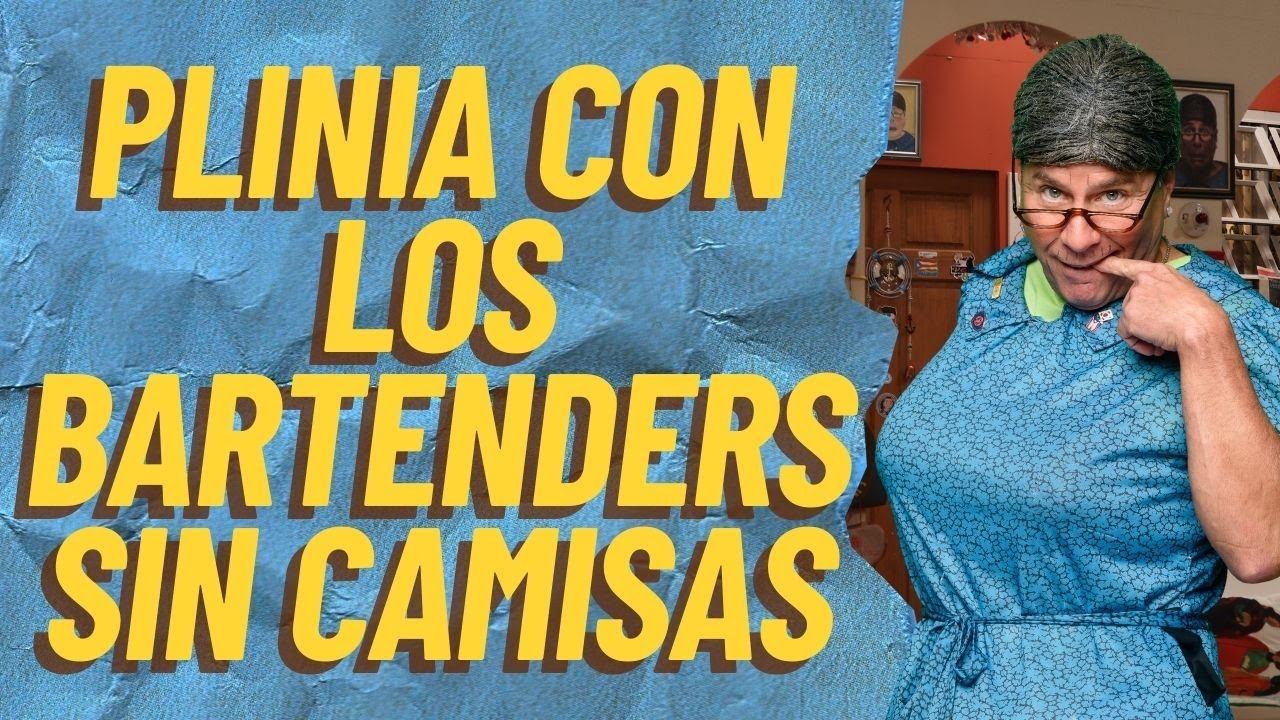 Plinia con los bartenders sin camisas en Las SanSe | 15 enero 2026