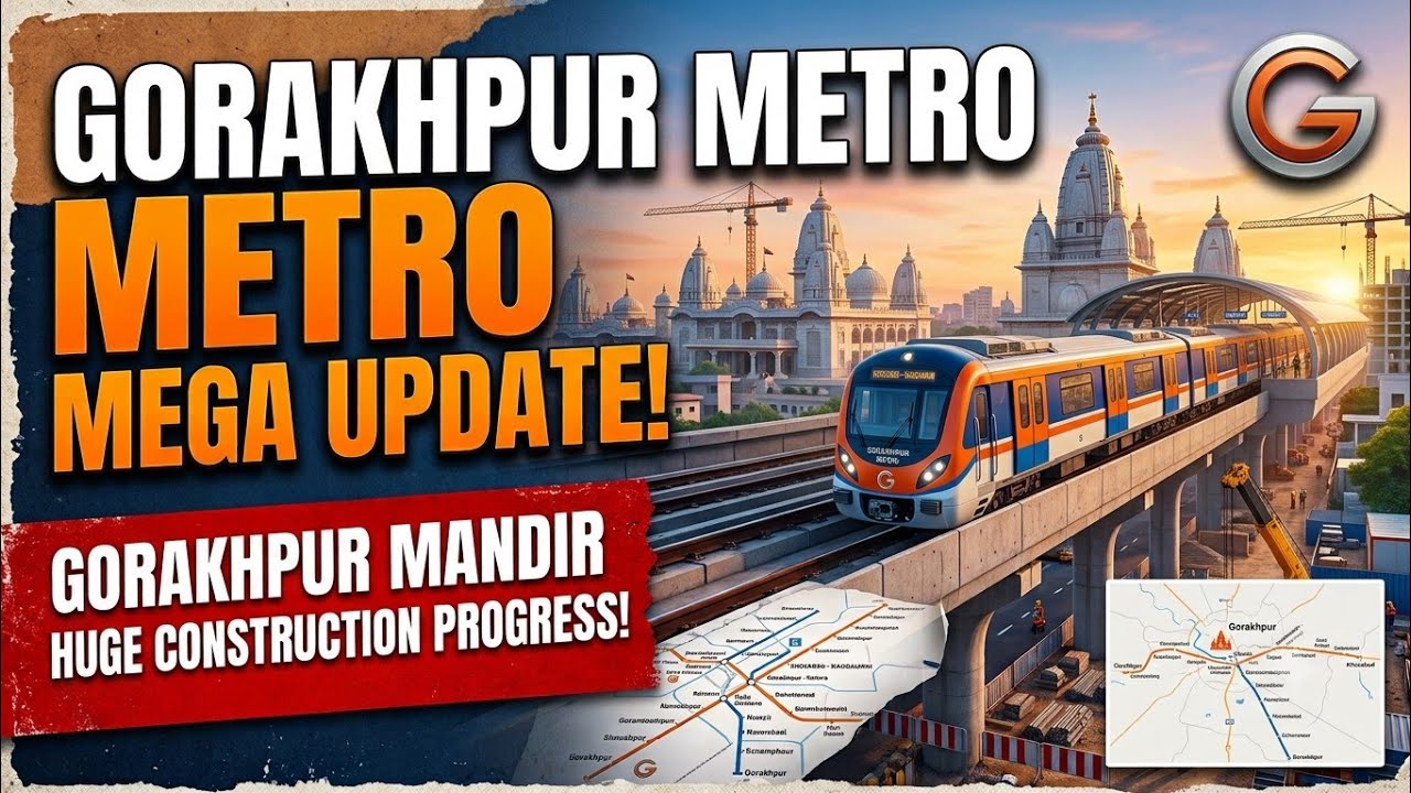 Gorakhpur Metro Update 🤩 | गोरखपुर मेट्रो | Gorakhpur metro project latest update | GKP Lite Metro