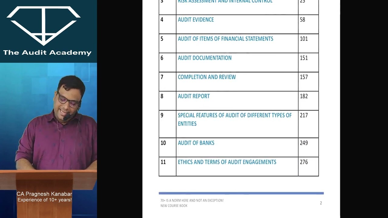 Lec 1 CA Inter Audit Regular Hinglish | CA Inter New Syllabus
