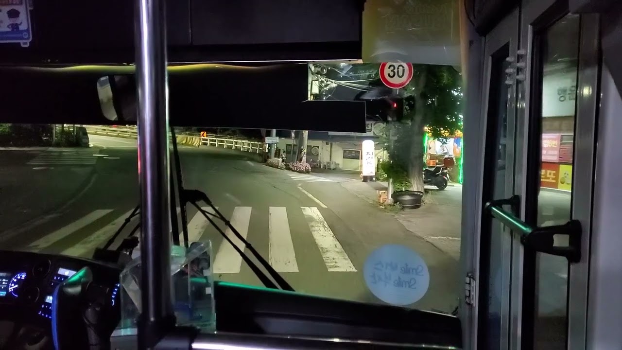가동마을 🔜 동일스위트1차까지 주행영상( 세진여객 184번버스 )
