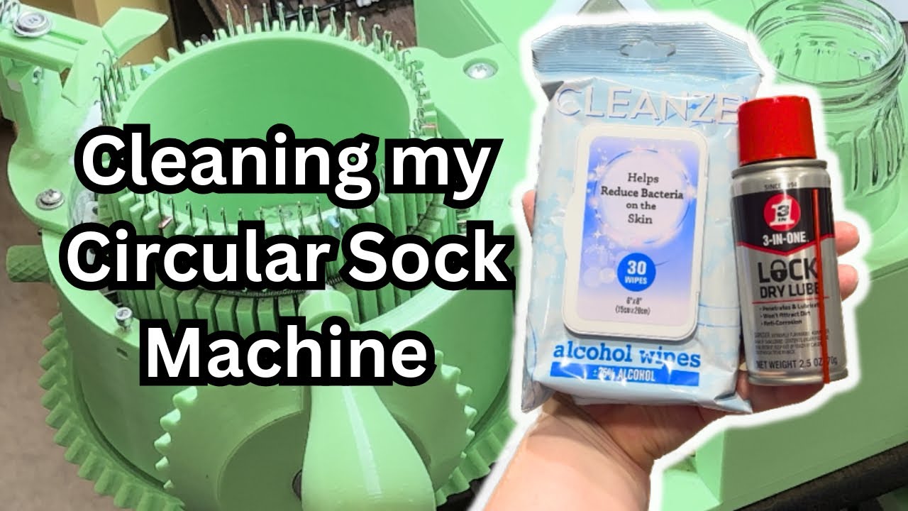 This NEEDED to happen! – Cleaning my Circular Sock Machine // Rachel is Knitting