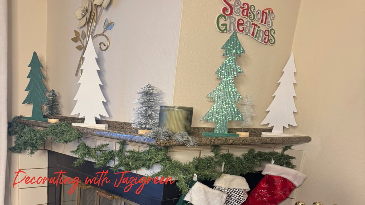 Decorate My Fireplace For Christmas🎄