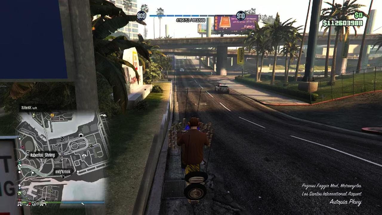 GTA Online - Fun with the Faggio Mod