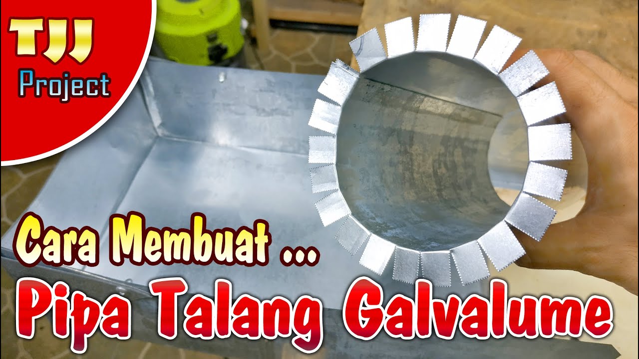 Cara membuat dan pasang pipa talang galvalum