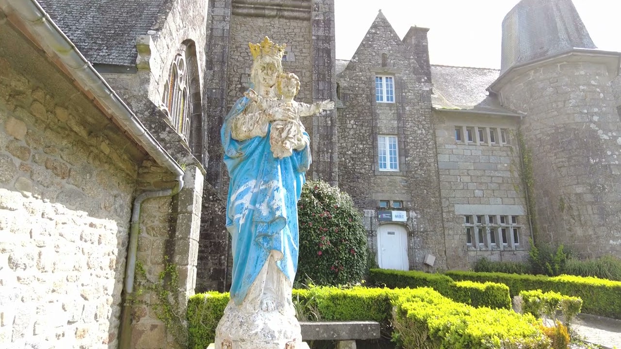 Walking Around Rostrenen 22110, Côtes d'Armor, Brittany, France 21st April 2024 #4kwalking #4kwalk