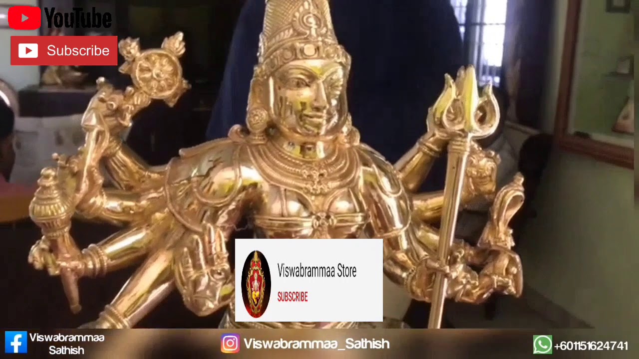 Durgai Amman Statue/Idol/Vigraham|Bronze/Brass/Panchaloham