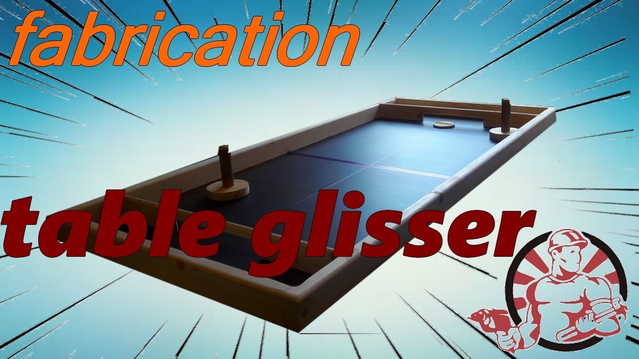 fabrication - table a glisser / air hockey