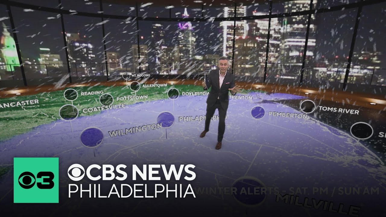First measurable snow for most of the Philadelphia area this weekend