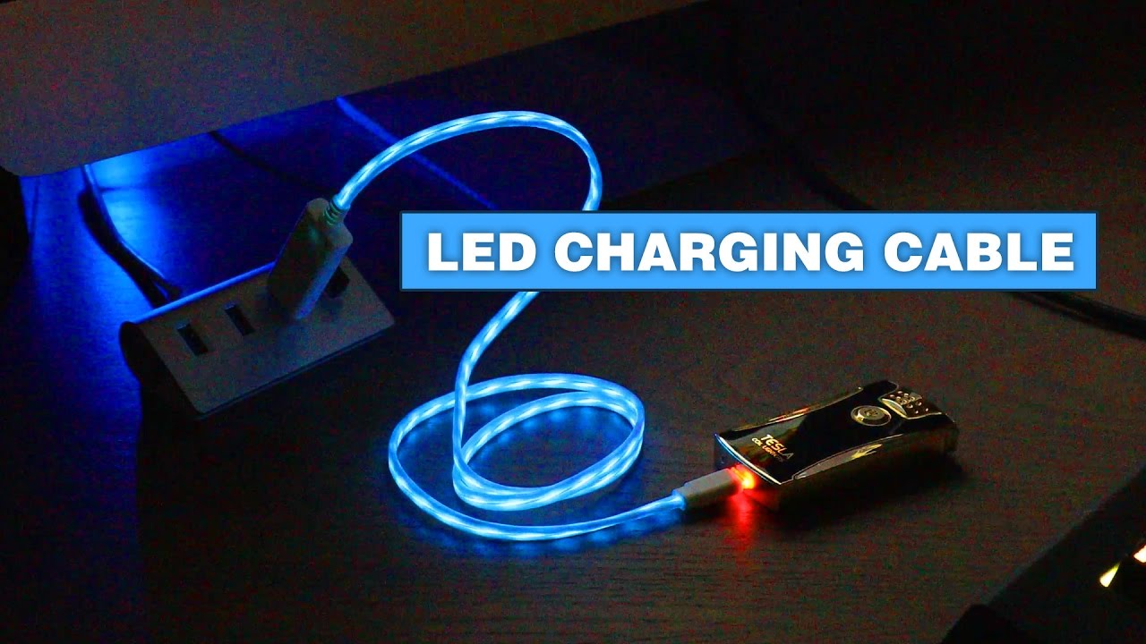 This LED Charging Cable Visualizes Electricity Flowing To Your Phone