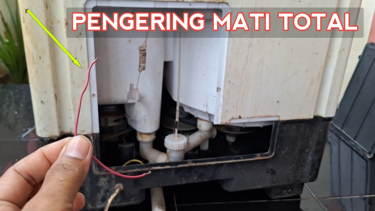 RAHASIA  PERBAIKI PENGERING MESIN CUCI MATI TOTAL CUMA PAKE SATU KABEL !!