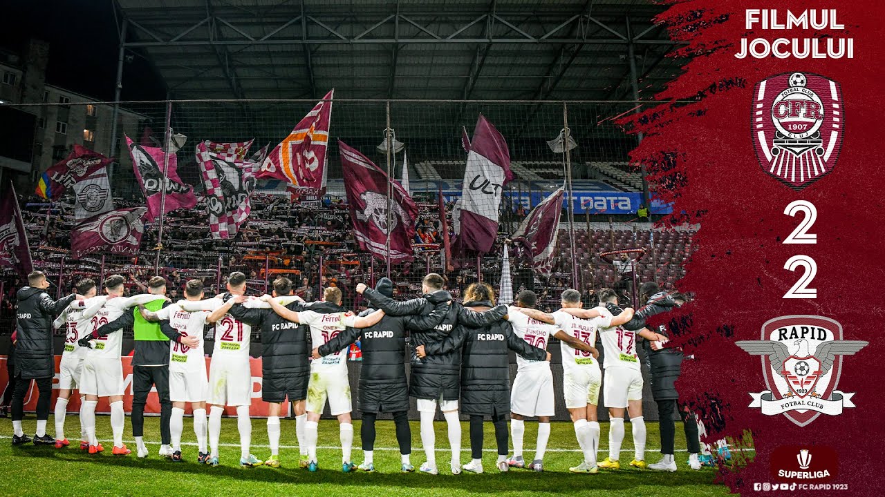#FilmulJocului: CFR Cluj - RAPID 2:2