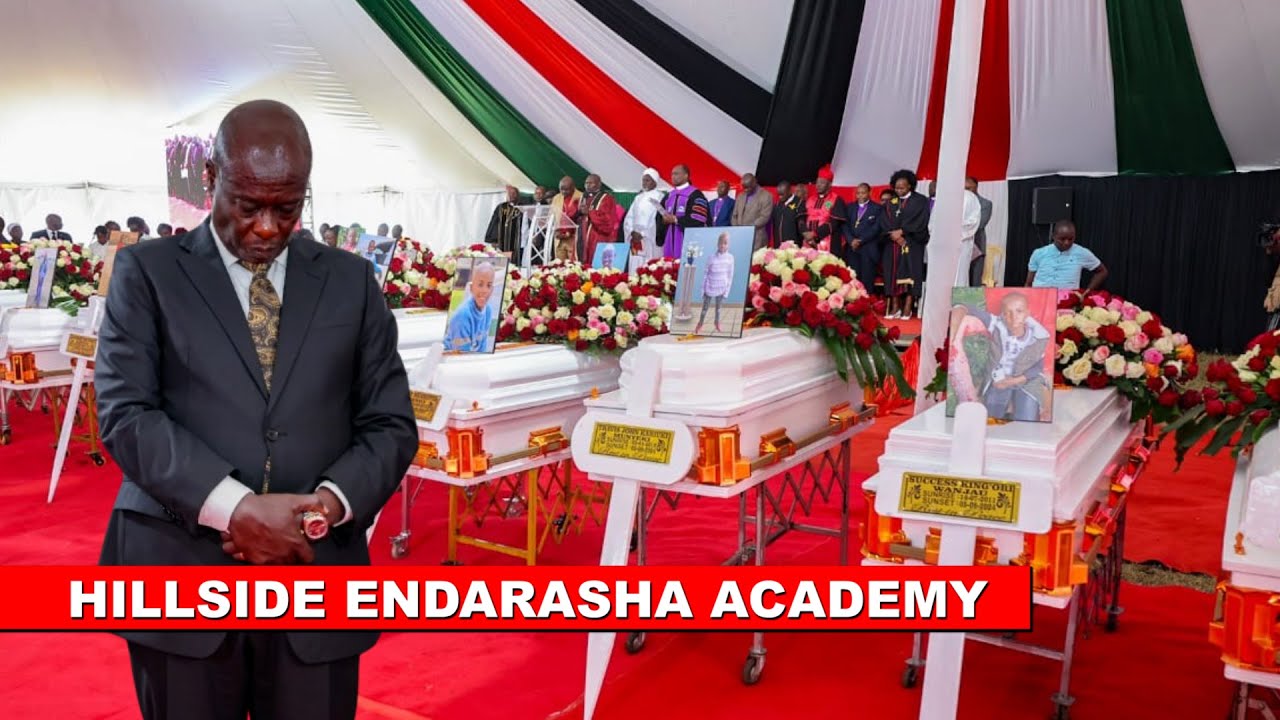 DP Gachagua and other leaders attends burial service of the Hillside Endarasha Academy fire victims!