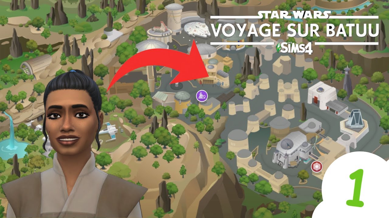 Les Sims 4 Star Wars ✨| Mimi Skywalker sur Batuu | Créer un Sim & Mode Construction | Episode 1