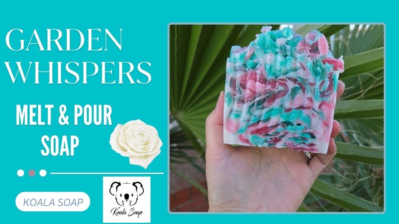 Garden Whispers Melt and Pour Soap Tutorial | Easy Swirl Technique for Beginners