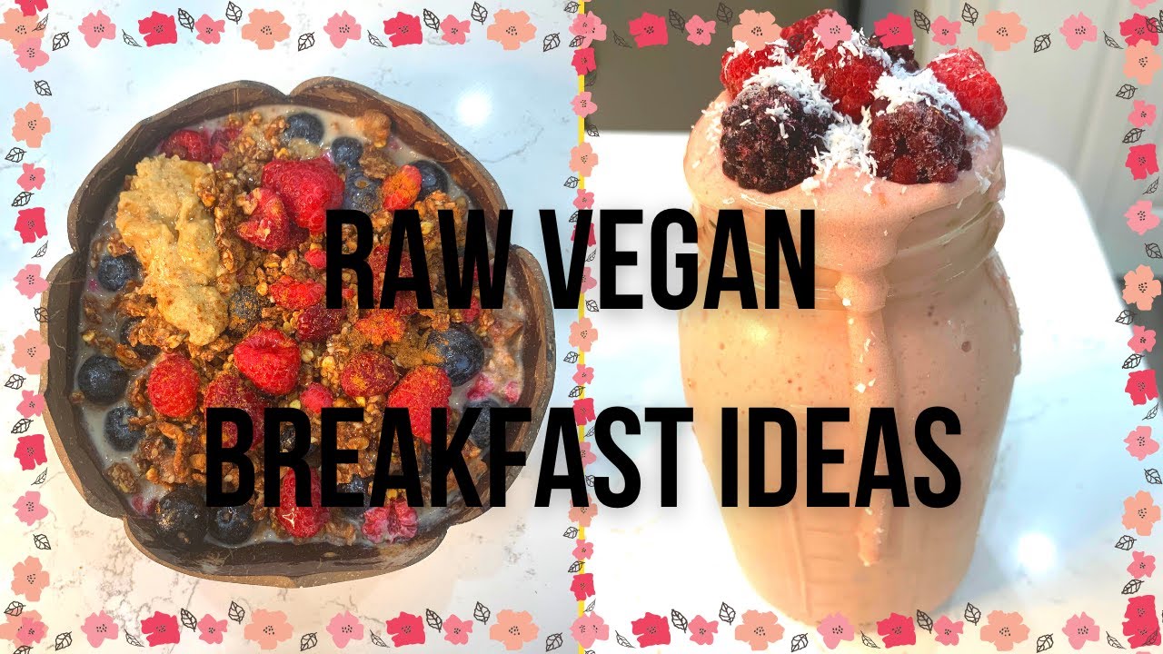Raw Vegan Breakfast Recipes || Raw-Nola Cereal + Raw Nut Milk & Nice Cream ✿