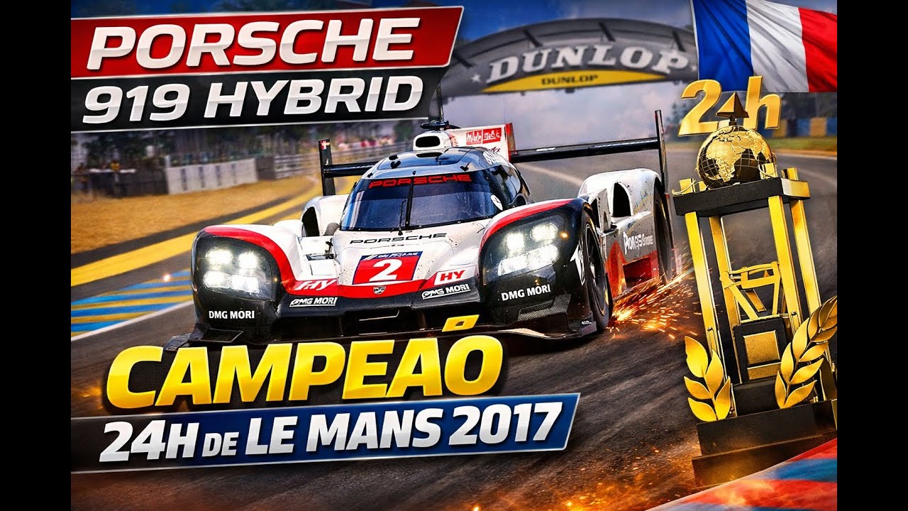 PORSCHE 919 HYBRID - WINNER 24H LEMANS 2017 - SPARK 1/43