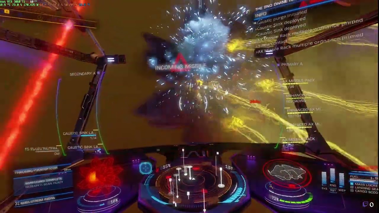 [ED Odyssey] Ambushing Orthrus Interceptor entering the Titan