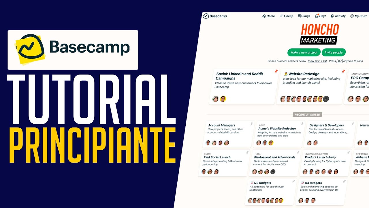 C&oacute;mo usar Basecamp para Principiantes | Tutorial Basecamp Espa&ntilde;ol 2024