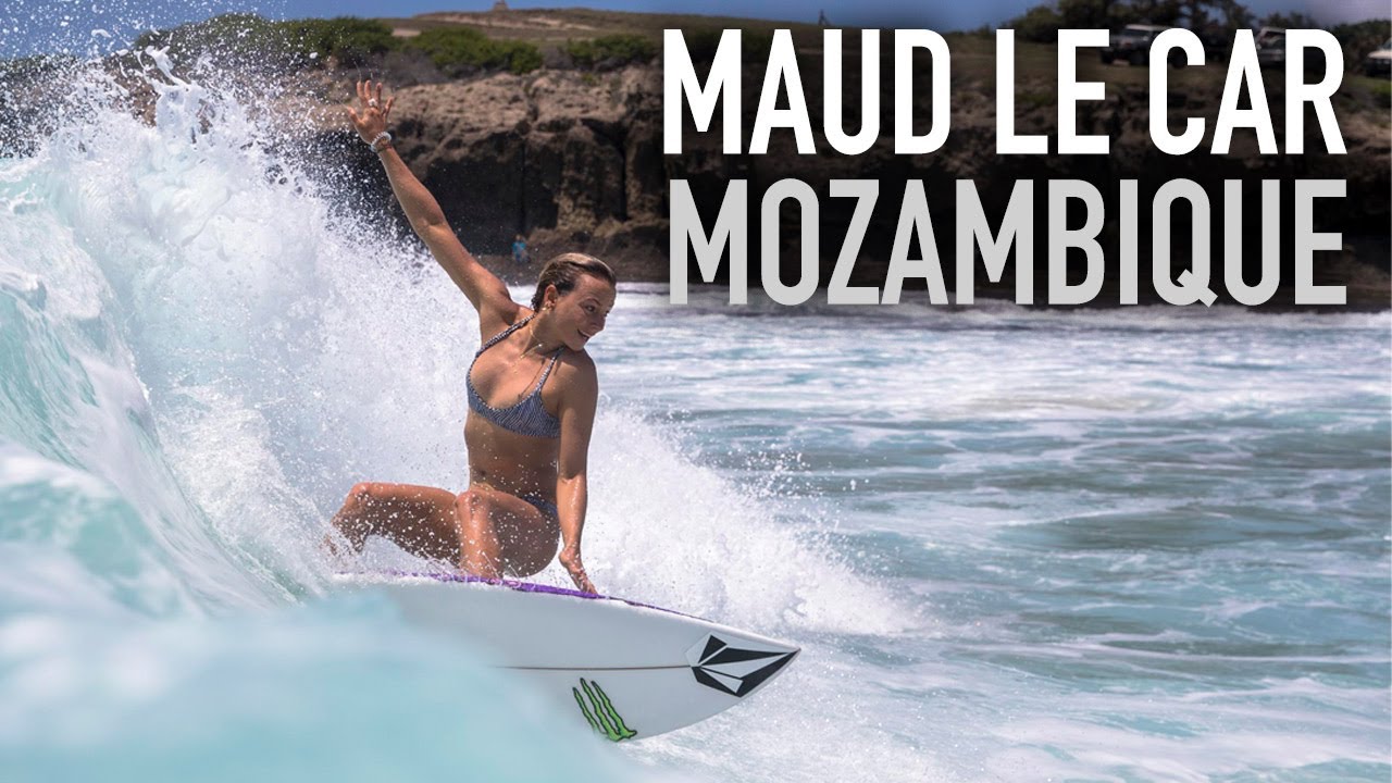 Maud Le Car Surfing Paradise in Mozambique