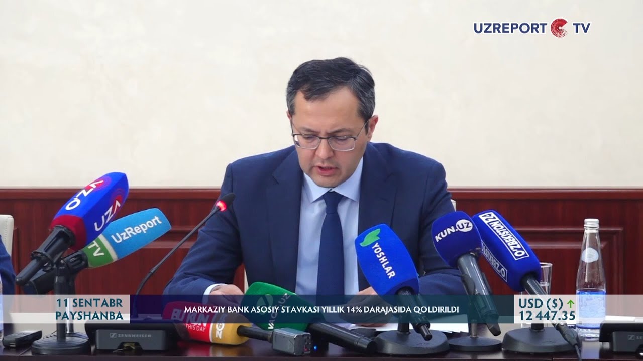 Markaziy bank asosiy stavkasi yillik 14% darajasida qoldirildi