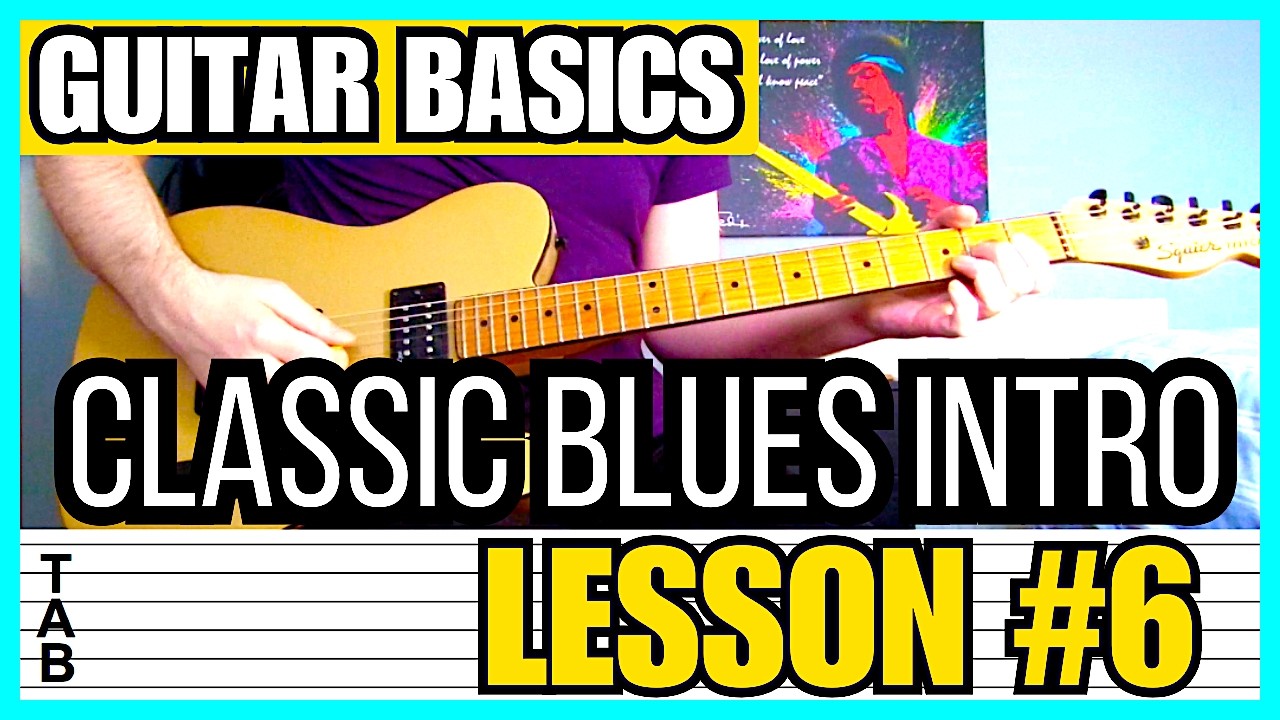 Guitar Basics - Classic Blues Intro #6 (Guitar Lesson) Tab | Tutorial