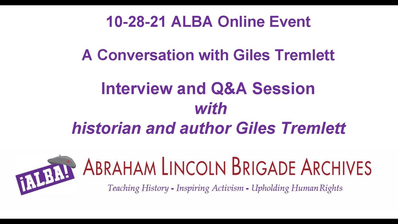 A Conversation with Giles Tremlett