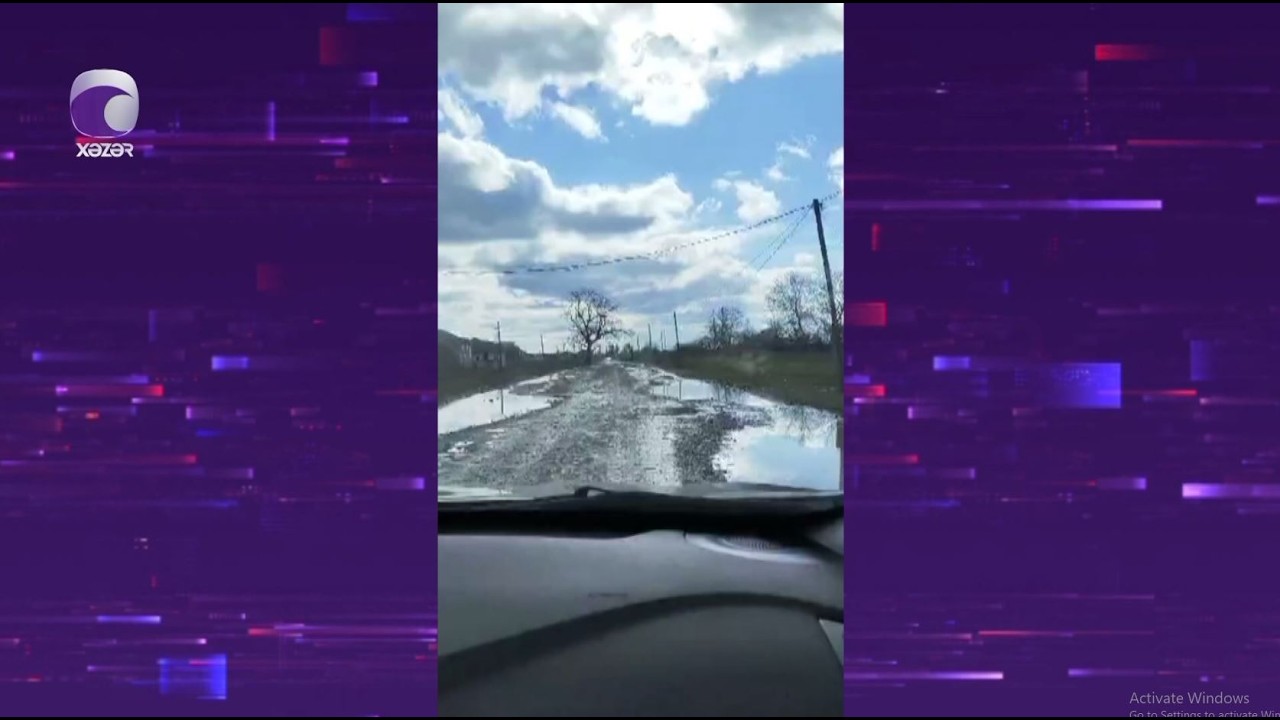 Xaçmazda bir neçə kəndi birləşdirən yol yararsız vəziyyətdə