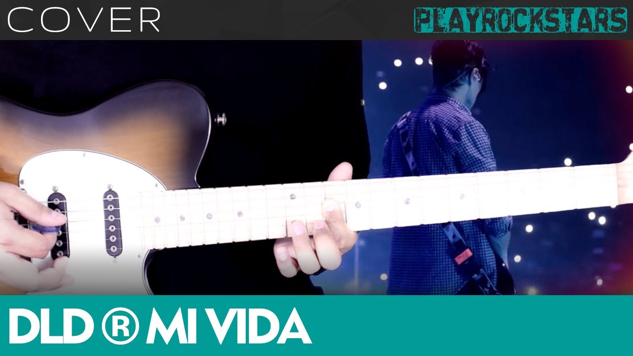 como tocar MI VIDA en guitarra DLD ⭐️ COVER / ACORDES / RITMO / TABS