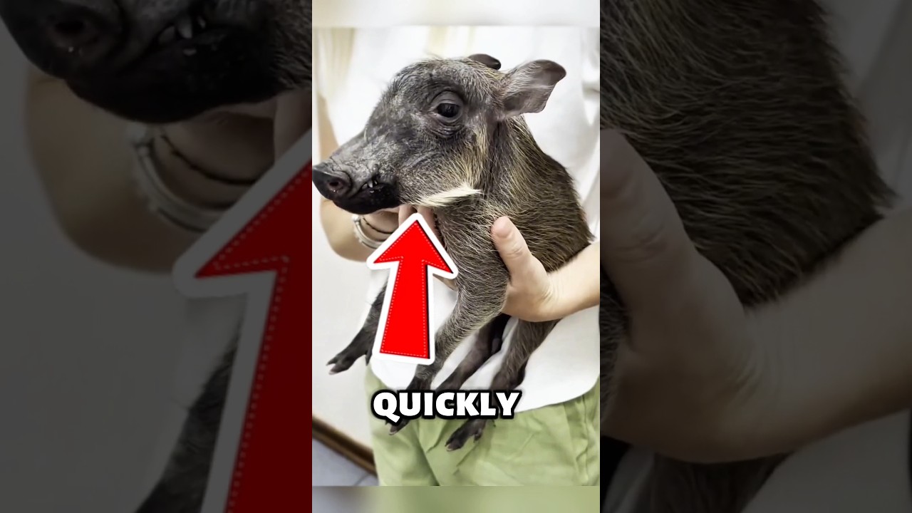 He Rescued a Baby Wild Boar &mdash; And Gave It a Family #animals #shorts